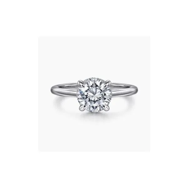 Gabriel & Co. Aldon White Gold Engagement Ring SVS Fine Jewelry Oceanside, NY