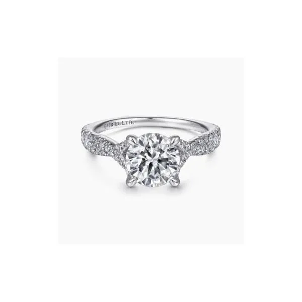 Gabriel & Co. Emmalyn White Gold Engagement Ring SVS Fine Jewelry Oceanside, NY