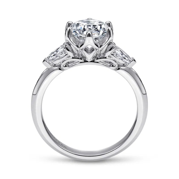 Gabriel & Co. Rosario - 14K White Gold Diamond Engagement Ring Image 2 SVS Fine Jewelry Oceanside, NY