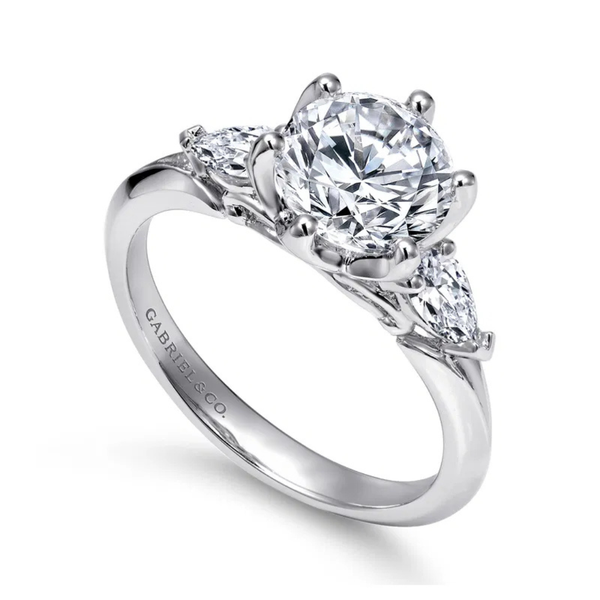 Gabriel & Co. Rosario - 14K White Gold Diamond Engagement Ring Image 3 SVS Fine Jewelry Oceanside, NY