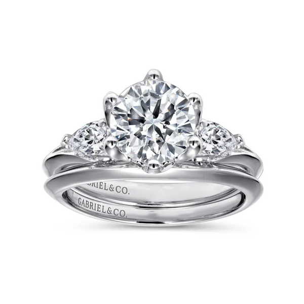 Gabriel & Co. Rosario - 14K White Gold Diamond Engagement Ring Image 5 SVS Fine Jewelry Oceanside, NY