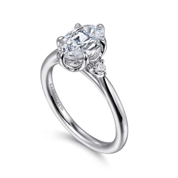Gabriel & Co. Blaise White Gold Engagement Ring Image 4 SVS Fine Jewelry Oceanside, NY