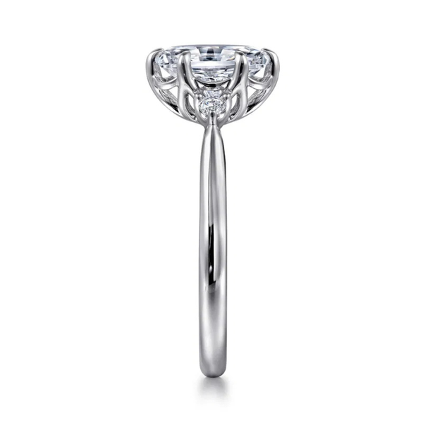 Gabriel & Co. Blaise White Gold Engagement Ring Image 5 SVS Fine Jewelry Oceanside, NY