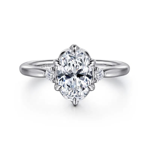 Gabriel & Co. Blaise White Gold Engagement Ring SVS Fine Jewelry Oceanside, NY