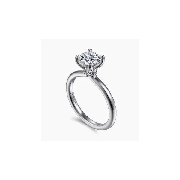 Gabriel & Co. Evelynn White Gold Engagement Ring SVS Fine Jewelry Oceanside, NY