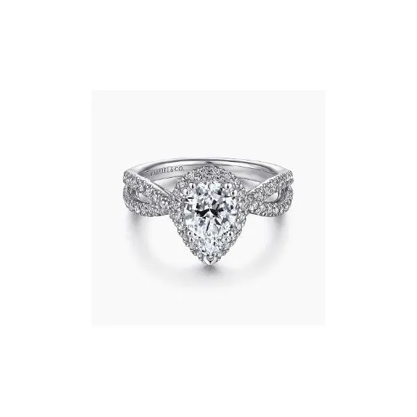 Gabriel & Co. Chatham White Gold Engagement Ring SVS Fine Jewelry Oceanside, NY