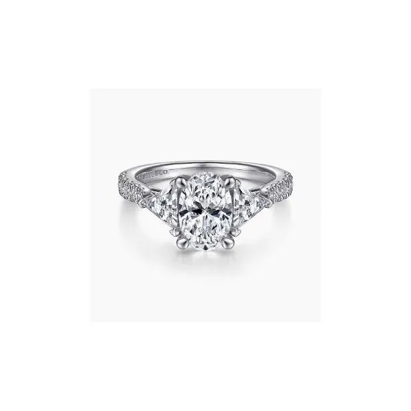 Gabriel & Co. Ismay White Gold Engagement Ring SVS Fine Jewelry Oceanside, NY
