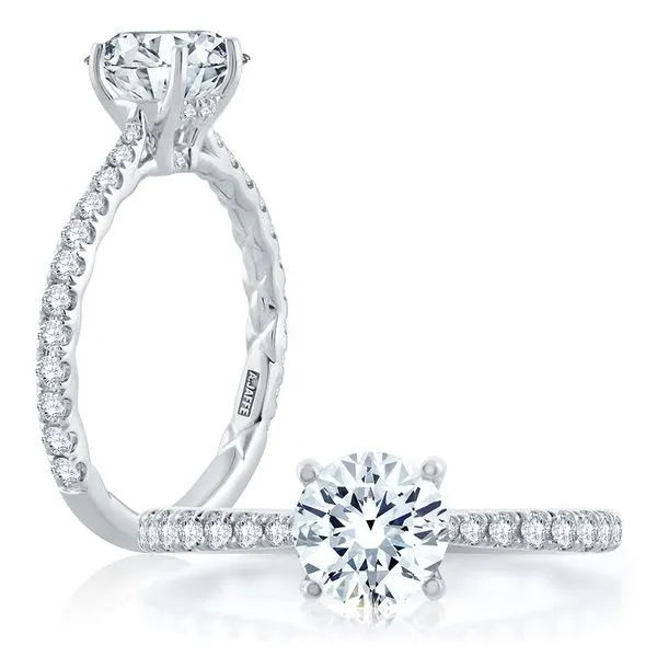 A.Jaffe Diamond Engagement Ring Mounting SVS Fine Jewelry Oceanside, NY