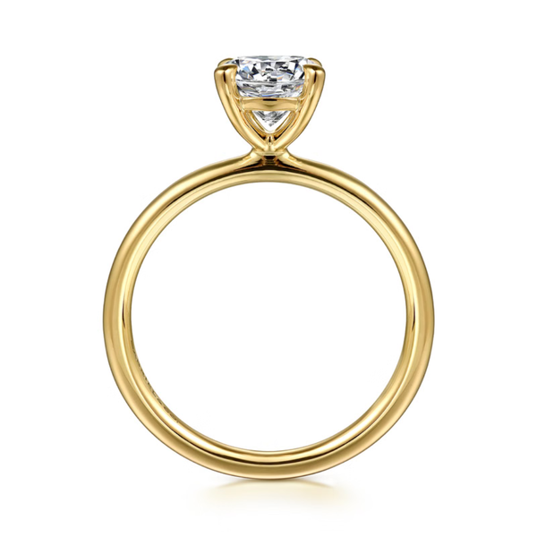 Gabriel & Co. Tiana Yellow Gold Engagement Ring Image 2 SVS Fine Jewelry Oceanside, NY