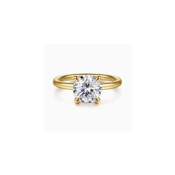 Gabriel & Co. Tiana Yellow Gold Engagement Ring SVS Fine Jewelry Oceanside, NY