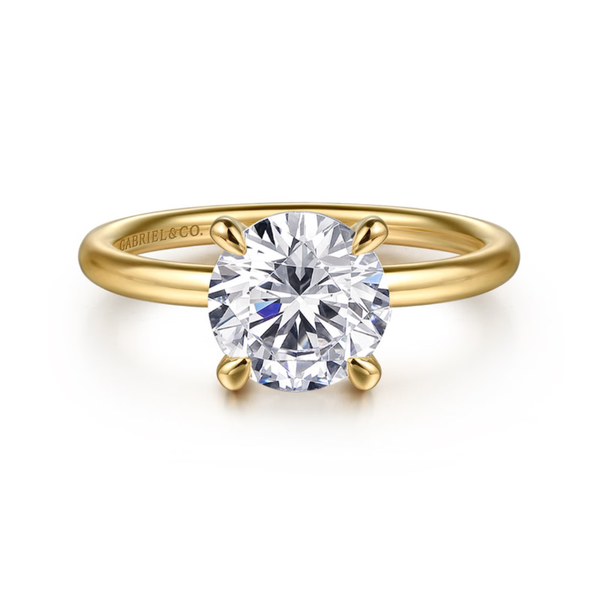 Gabriel & Co. Tiana Yellow Gold Engagement Ring SVS Fine Jewelry Oceanside, NY