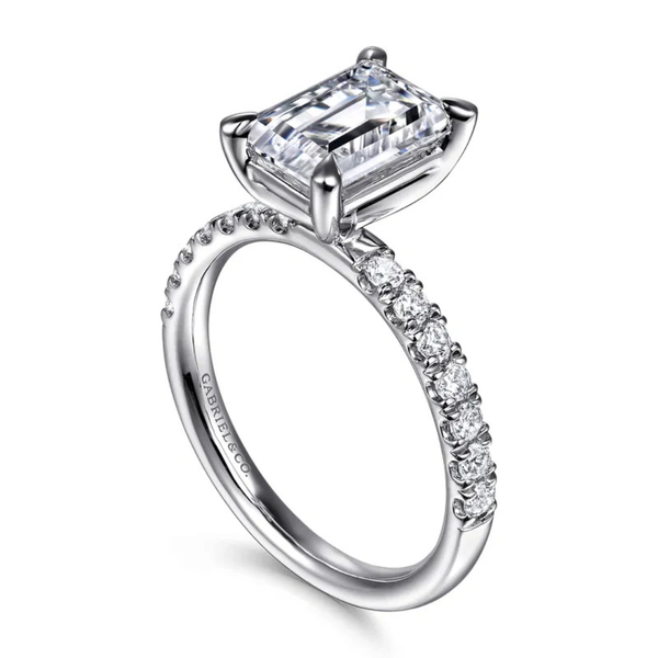 Gabriel & Co. Winslow White Gold Engagement Ring Image 3 SVS Fine Jewelry Oceanside, NY