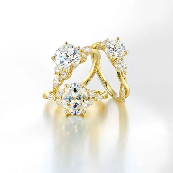 Perfect Love Yellow Gold Diamond Engagement Ring Image 3 SVS Fine Jewelry Oceanside, NY