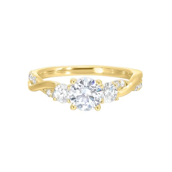 Perfect Love Yellow Gold Diamond Engagement Ring SVS Fine Jewelry Oceanside, NY