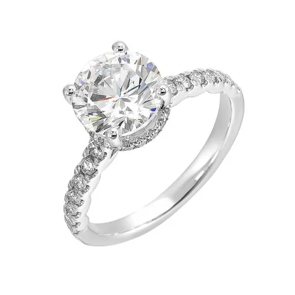 Perfect Love White Gold Diamond Engagement Ring Image 2 SVS Fine Jewelry Oceanside, NY