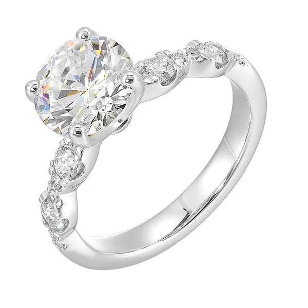 Perfect Love White Gold Diamond Engagement Ring Image 2 SVS Fine Jewelry Oceanside, NY