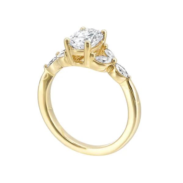 Yellow Gold Diamond Engagement Ring, 0.33Cttw Image 3 SVS Fine Jewelry Oceanside, NY