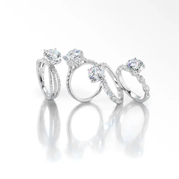 Perfect Love White Gold Diamond Engagement Ring Image 4 SVS Fine Jewelry Oceanside, NY