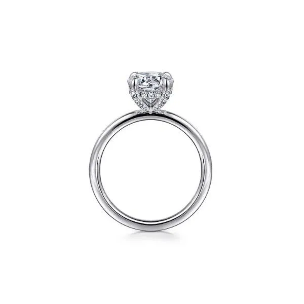 Gabriel & Co. Daniele White Gold Engagement Ring Image 2 SVS Fine Jewelry Oceanside, NY