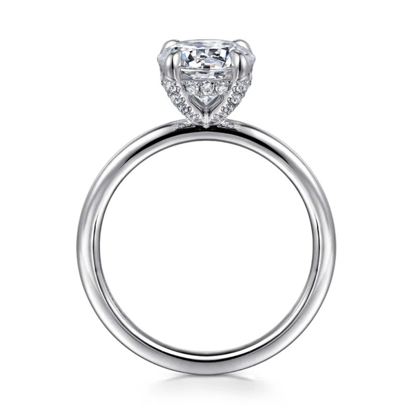 Gabriel & Co. Daniele White Gold Engagement Ring Image 3 SVS Fine Jewelry Oceanside, NY