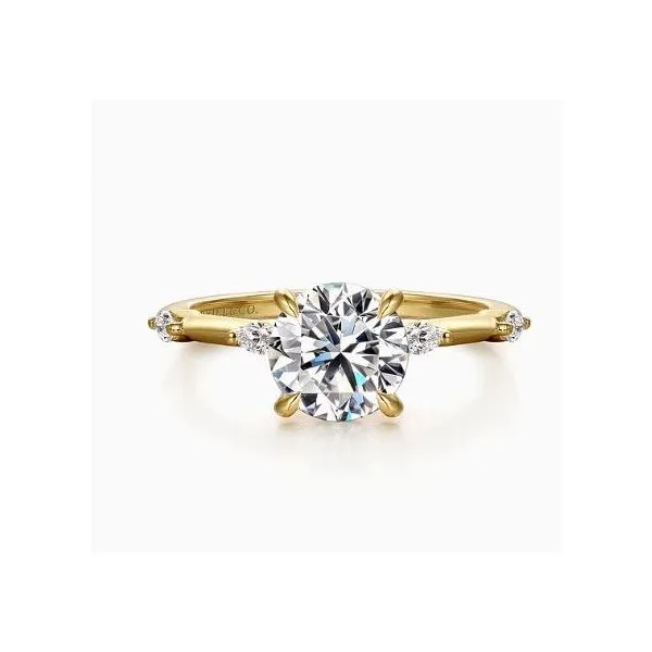 Gabriel & Co. Marline Yellow Gold Engagement Ring SVS Fine Jewelry Oceanside, NY