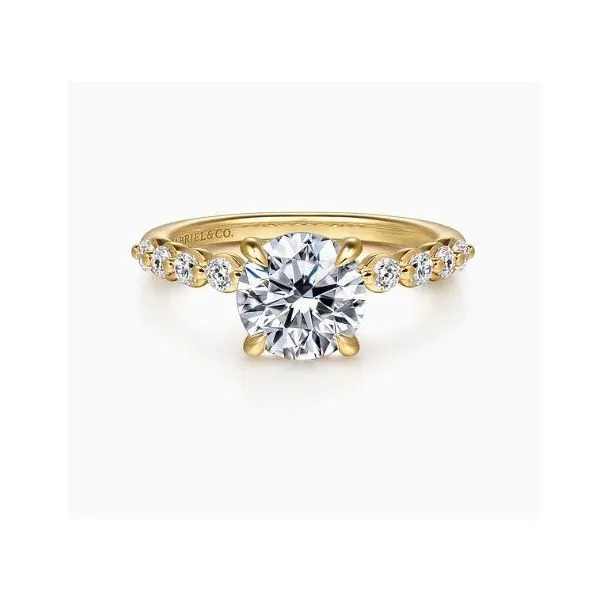 Gabriel & Co. Kim Yellow Gold Engagement Ring