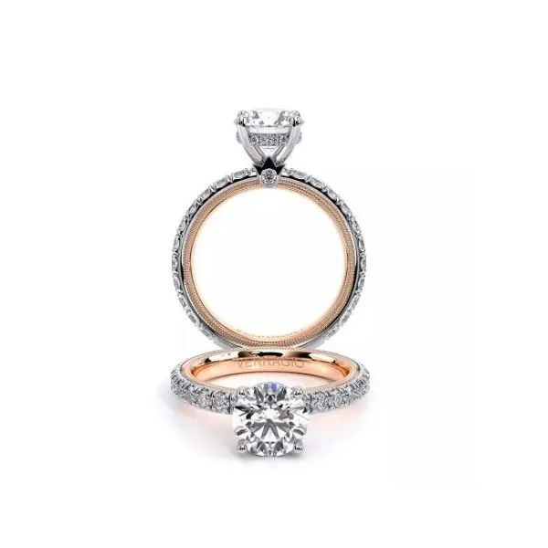 Verragio Tradition White & Rose Gold Engagement Ring SVS Fine Jewelry Oceanside, NY