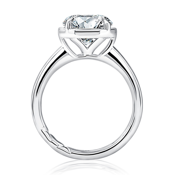 A.Jaffe White & Yellow Gold Diamond Engagement Ring Image 3 SVS Fine Jewelry Oceanside, NY