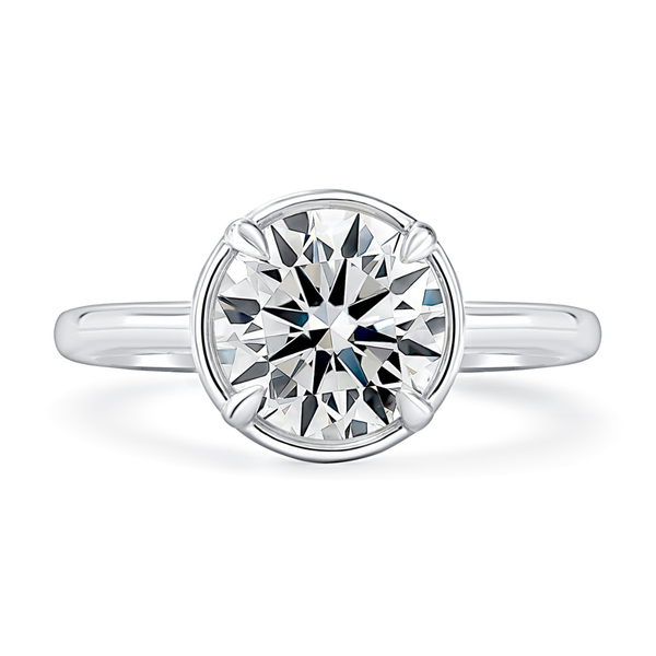 A.Jaffe White & Yellow Gold Diamond Engagement Ring SVS Fine Jewelry Oceanside, NY