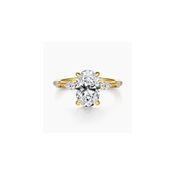 Gabriel & Co. Carinna Yellow Gold Diamond Engagement Ring SVS Fine Jewelry Oceanside, NY