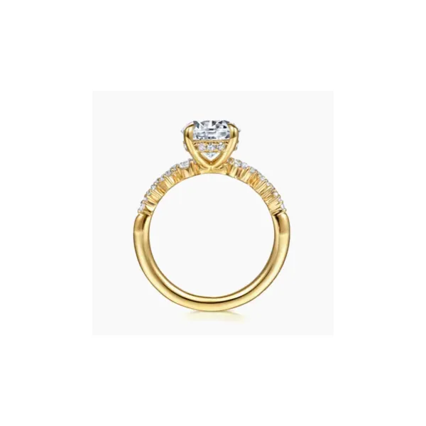 Gabriel & Co. Cove Yellow Gold Diamond Engagement Ring Image 2 SVS Fine Jewelry Oceanside, NY