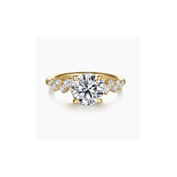 Gabriel & Co. Cove Yellow Gold Diamond Engagement Ring SVS Fine Jewelry Oceanside, NY