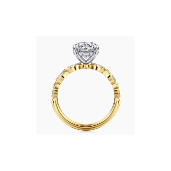 Gabriel & Co. Claudia White & Yellow Gold Engagement Ring Image 2 SVS Fine Jewelry Oceanside, NY