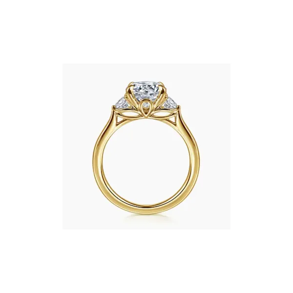 Gabriel & Co. Madison Yellow Gold Diamond Engagement Ring Image 2 SVS Fine Jewelry Oceanside, NY