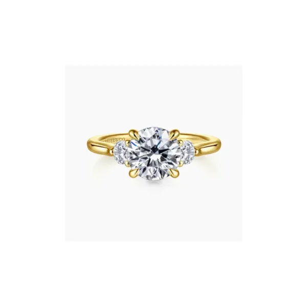 Gabriel & Co. Madison Yellow Gold Diamond Engagement Ring SVS Fine Jewelry Oceanside, NY