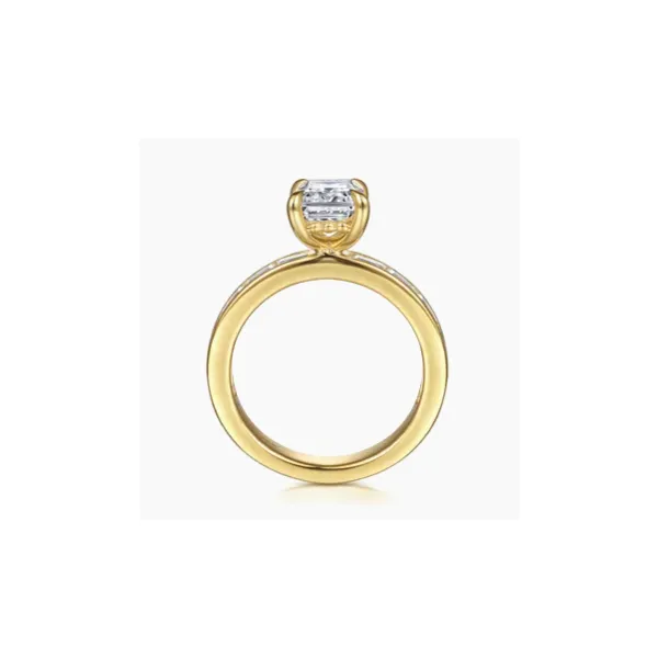 Gabriel & Co. Carolie Yellow Gold Engagement Ring Image 2 SVS Fine Jewelry Oceanside, NY