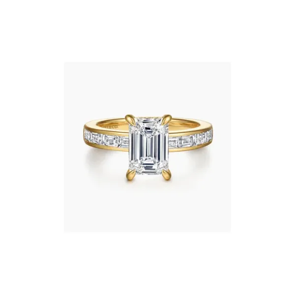 Gabriel & Co. Carolie Yellow Gold Engagement Ring SVS Fine Jewelry Oceanside, NY