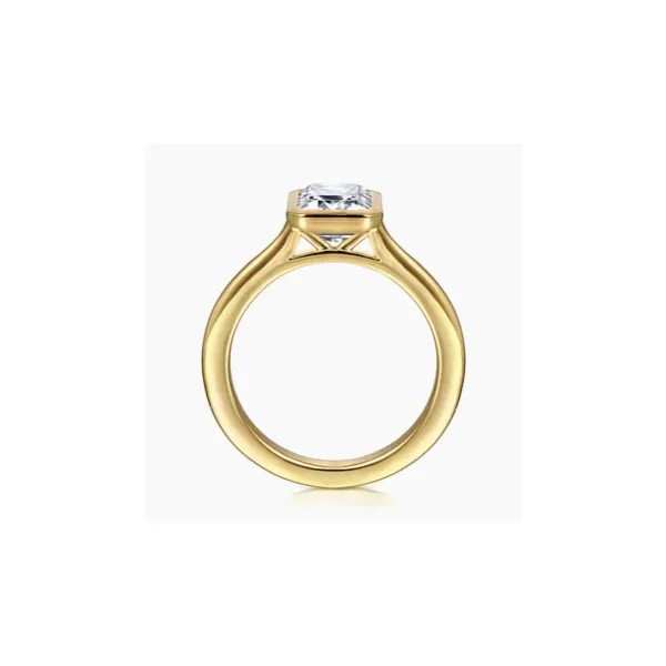 Gabriel & Co. Brooke Yellow Gold Engagement Ring Image 2 SVS Fine Jewelry Oceanside, NY