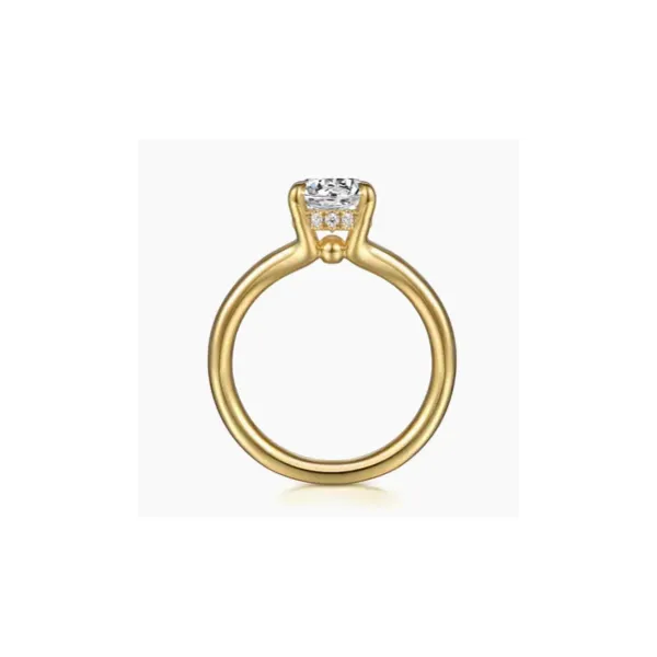 Gabriel & Co. Sanah Yellow Gold Engagement Ring Image 2 SVS Fine Jewelry Oceanside, NY