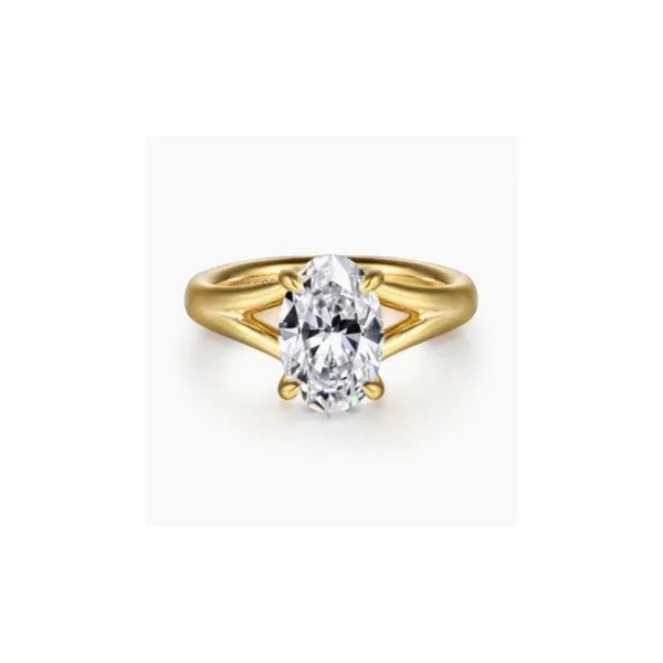 Gabriel & Co. Sanah Yellow Gold Engagement Ring SVS Fine Jewelry Oceanside, NY