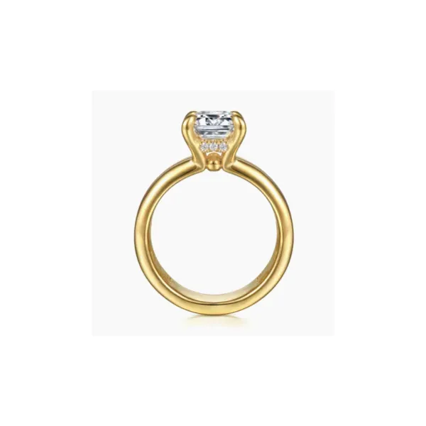 Gabriel & Co. Robin Yellow Gold Engagement Ring Image 2 SVS Fine Jewelry Oceanside, NY