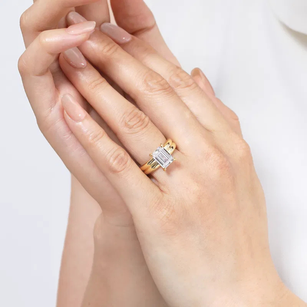 Gabriel & Co. Robin Yellow Gold Engagement Ring Image 5 SVS Fine Jewelry Oceanside, NY