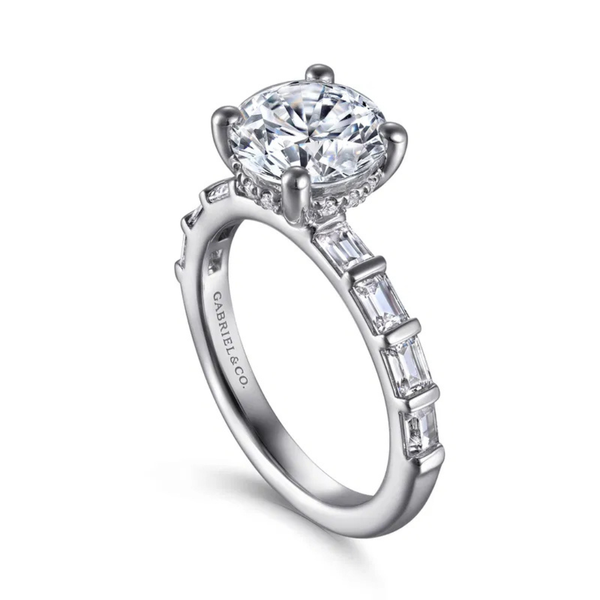 Gabriel & Co. Joanie White Gold Engagement Ring Image 3 SVS Fine Jewelry Oceanside, NY