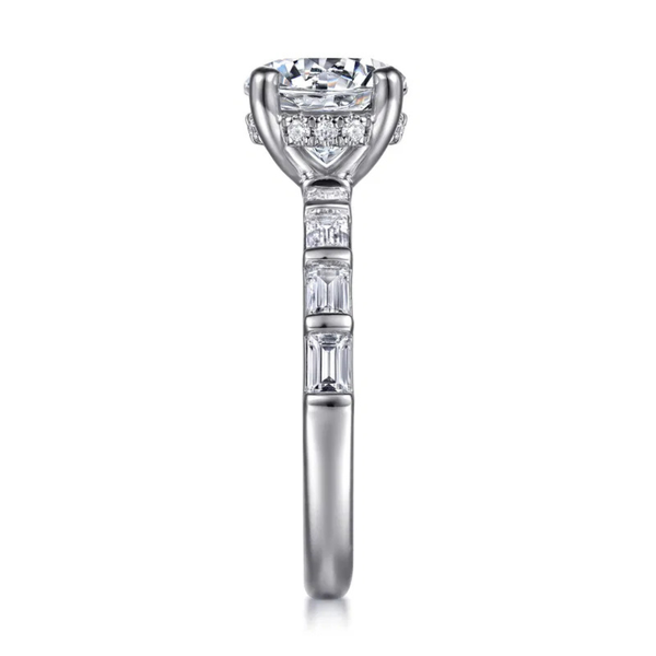 Gabriel & Co. Joanie White Gold Engagement Ring Image 4 SVS Fine Jewelry Oceanside, NY