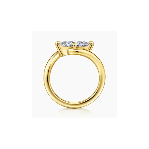 Gabriel & Co. Freye Yellow Gold Engagement Ring Image 2 SVS Fine Jewelry Oceanside, NY