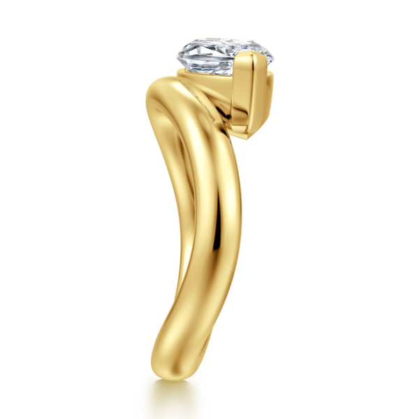 Gabriel & Co. Averie Yellow Gold Engagement Ring Image 4 SVS Fine Jewelry Oceanside, NY