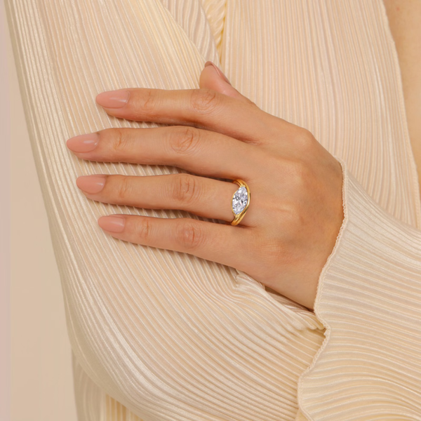 Gabriel & Co. Averie Yellow Gold Engagement Ring Image 5 SVS Fine Jewelry Oceanside, NY