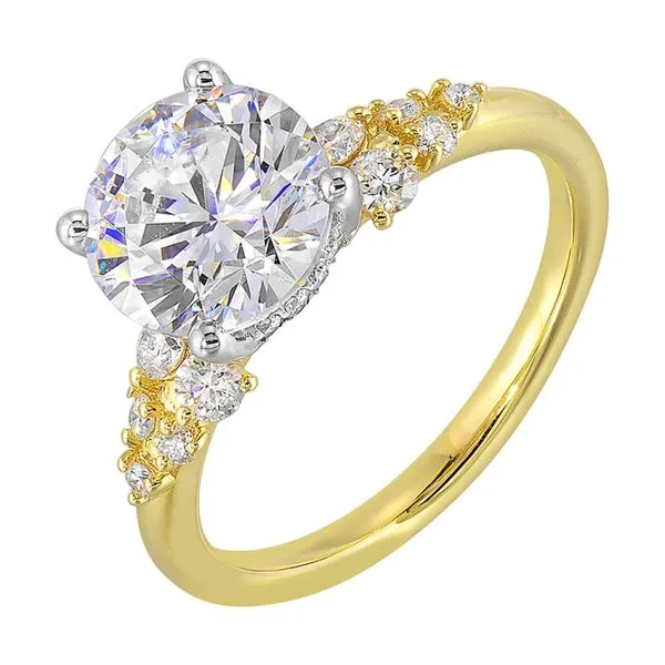 Yellow & White Gold Engagement Ring, 0.33Cttw SVS Fine Jewelry Oceanside, NY