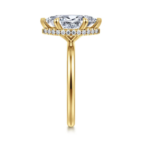Gabriel & Co. Classic 14K Yellow Gold Rainah Marquise Diamond Engagement Ring Image 4 SVS Fine Jewelry Oceanside, NY