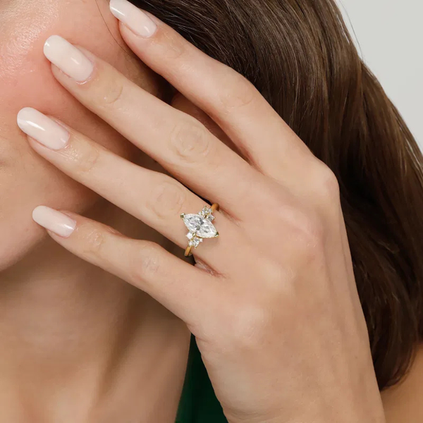 Gabriel & Co. Starlight 14K Yellow Gold Cicely Marquise Cut Engagement Ring Image 5 SVS Fine Jewelry Oceanside, NY
